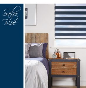 Sailor blue blinds