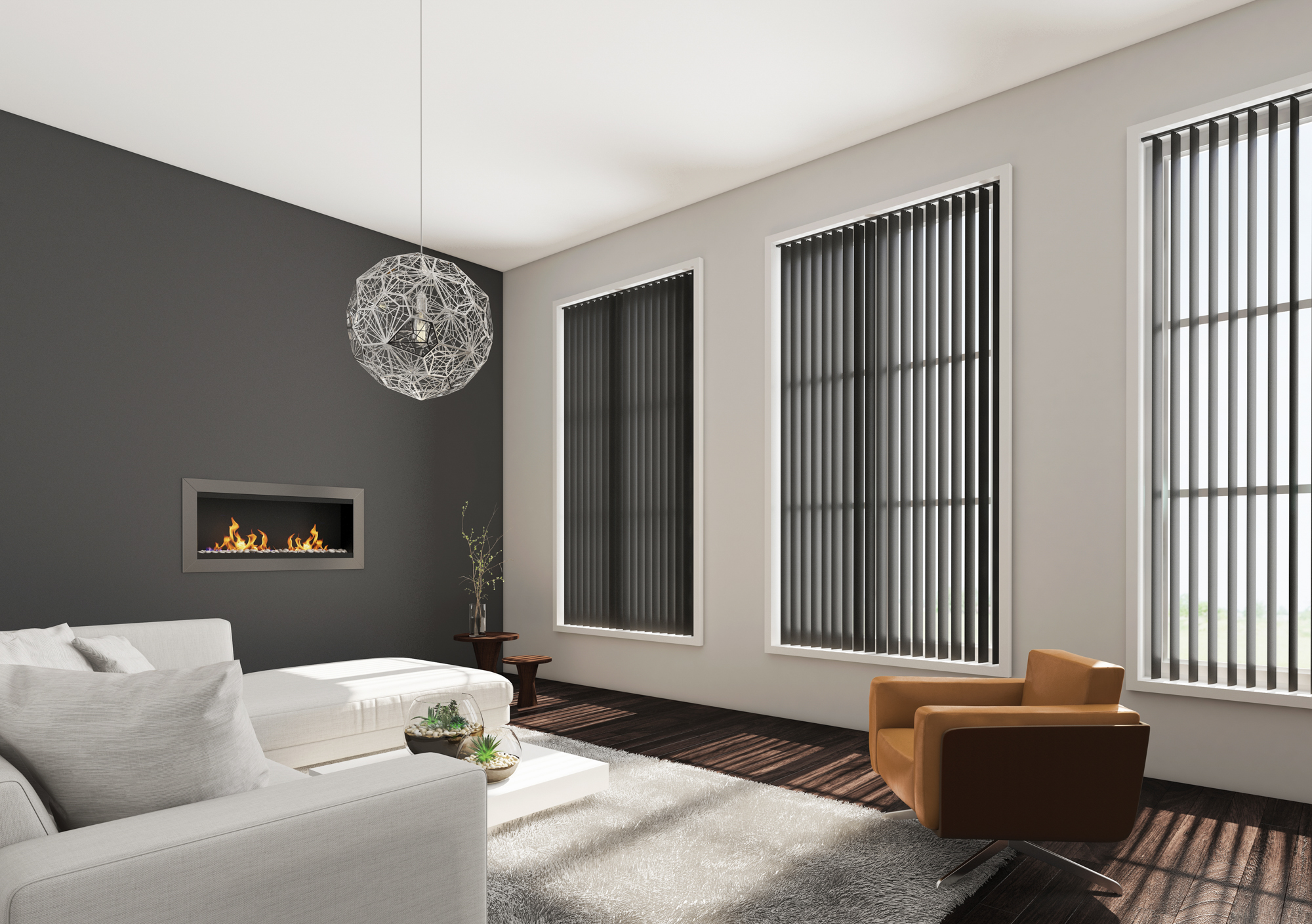 Vertical blinds for your living room