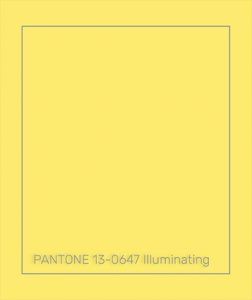illuminating yellow colour 