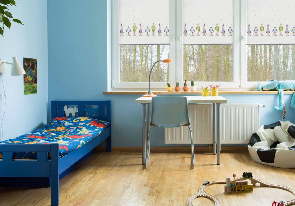 Colourful Roller Blind in children room