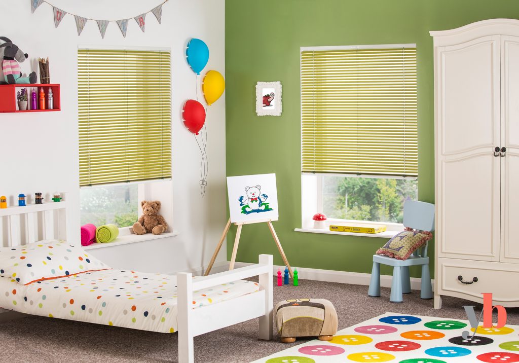 childrens room aluminium blinds