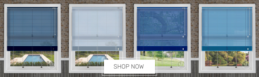 Shop blue Venetian blinds