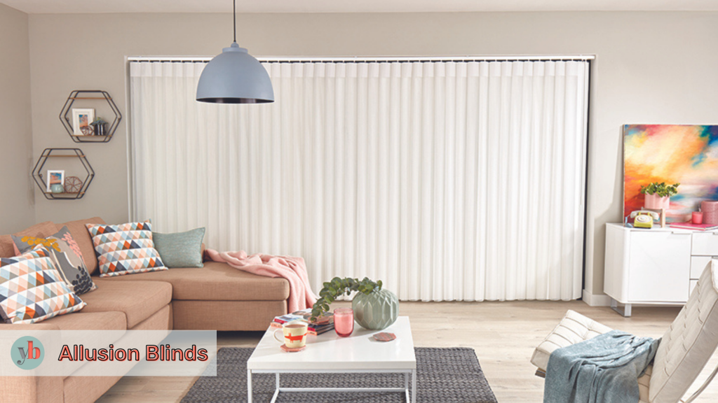 Allusion blinds are perfect for sliding doors