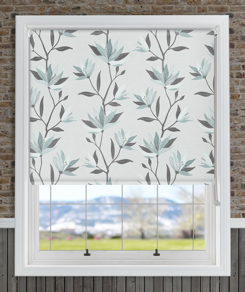 Lily Muted Duck Egg Roller Blind