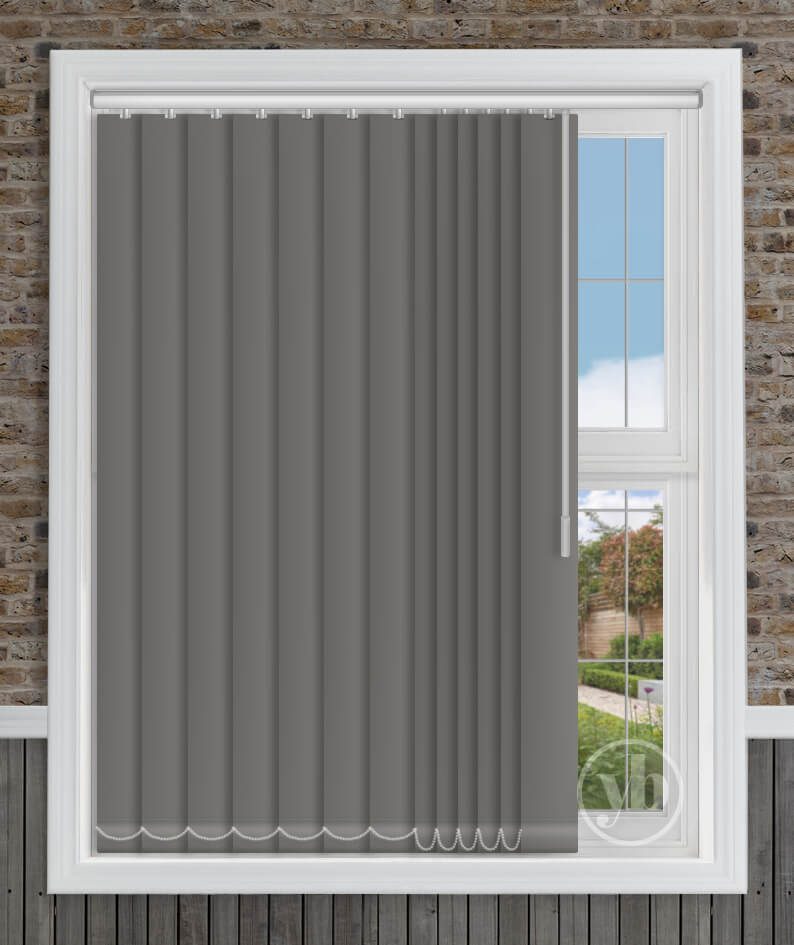 Vertical blinds can be used with small windows
